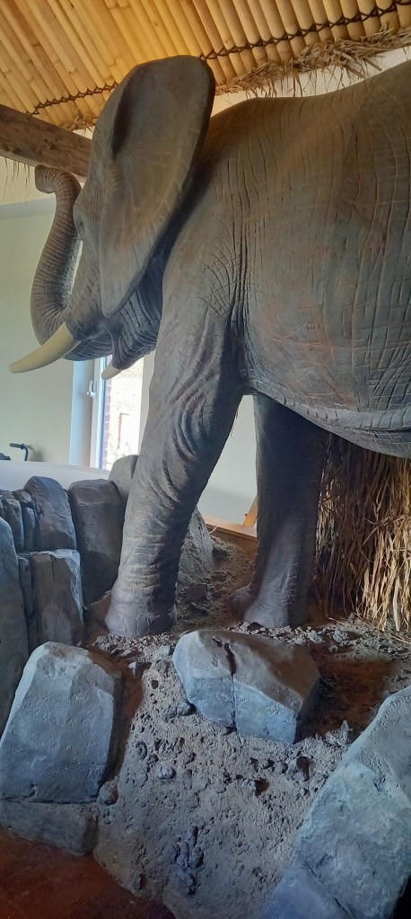 Sculpture décors d'intérieur - ambiance savanne - chambre d'hôte - réaliste - éléphant - roches